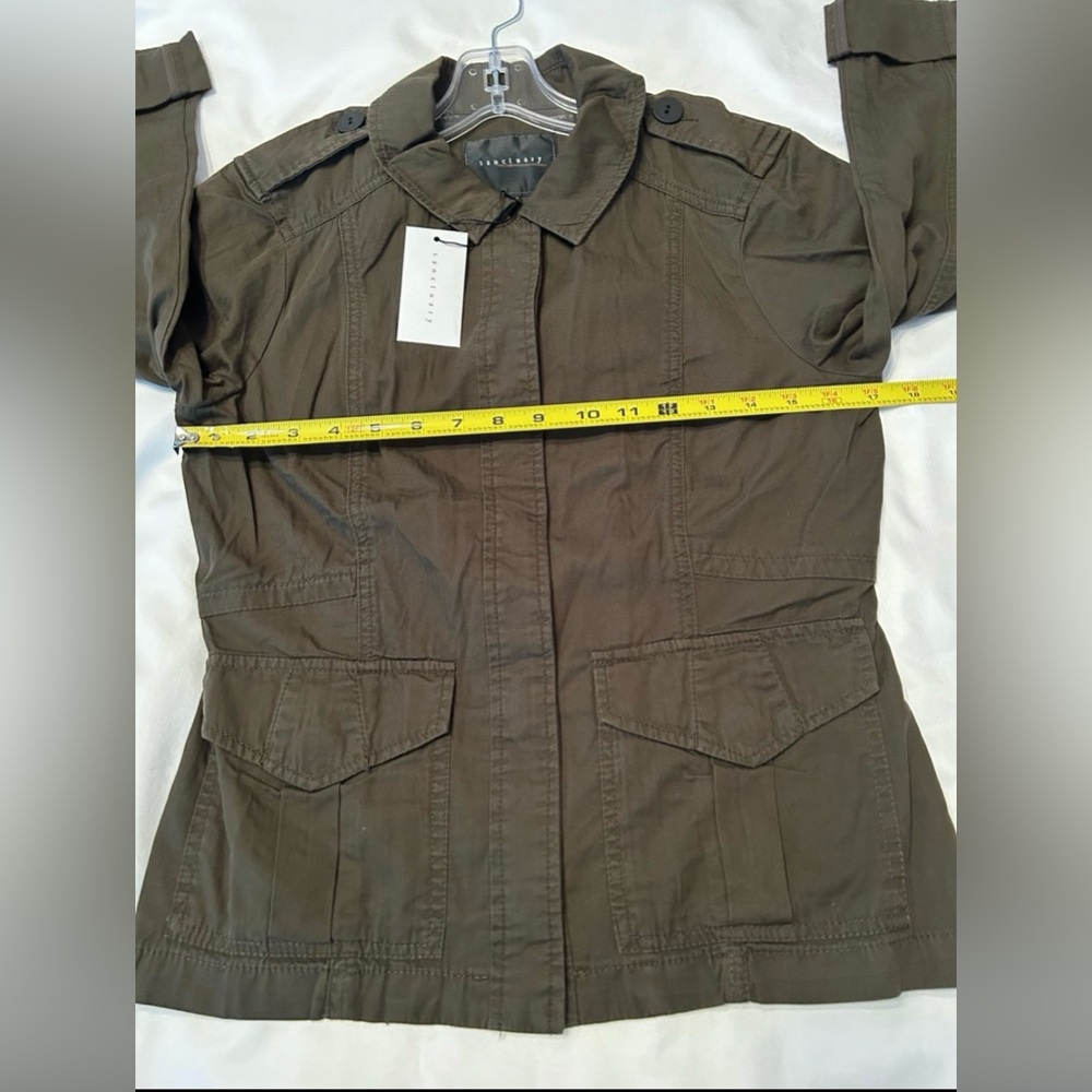 Sanctuary Army Green Military Jacket Size Small New - Picture 3 of 10